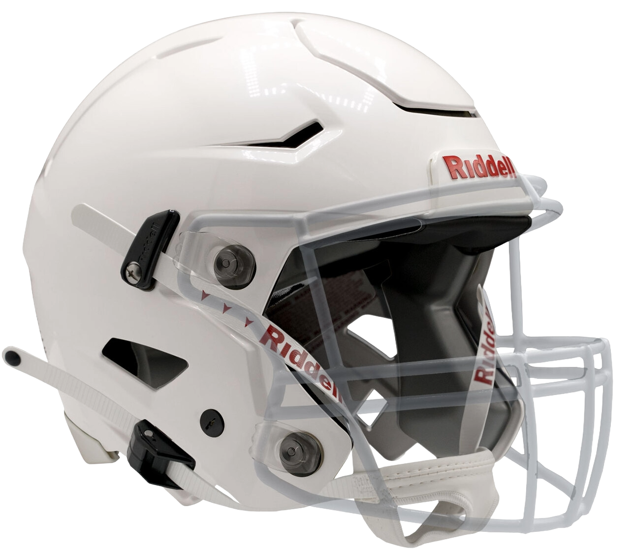 Riddell SpeedFlex Youth helmet — side profile with padding system