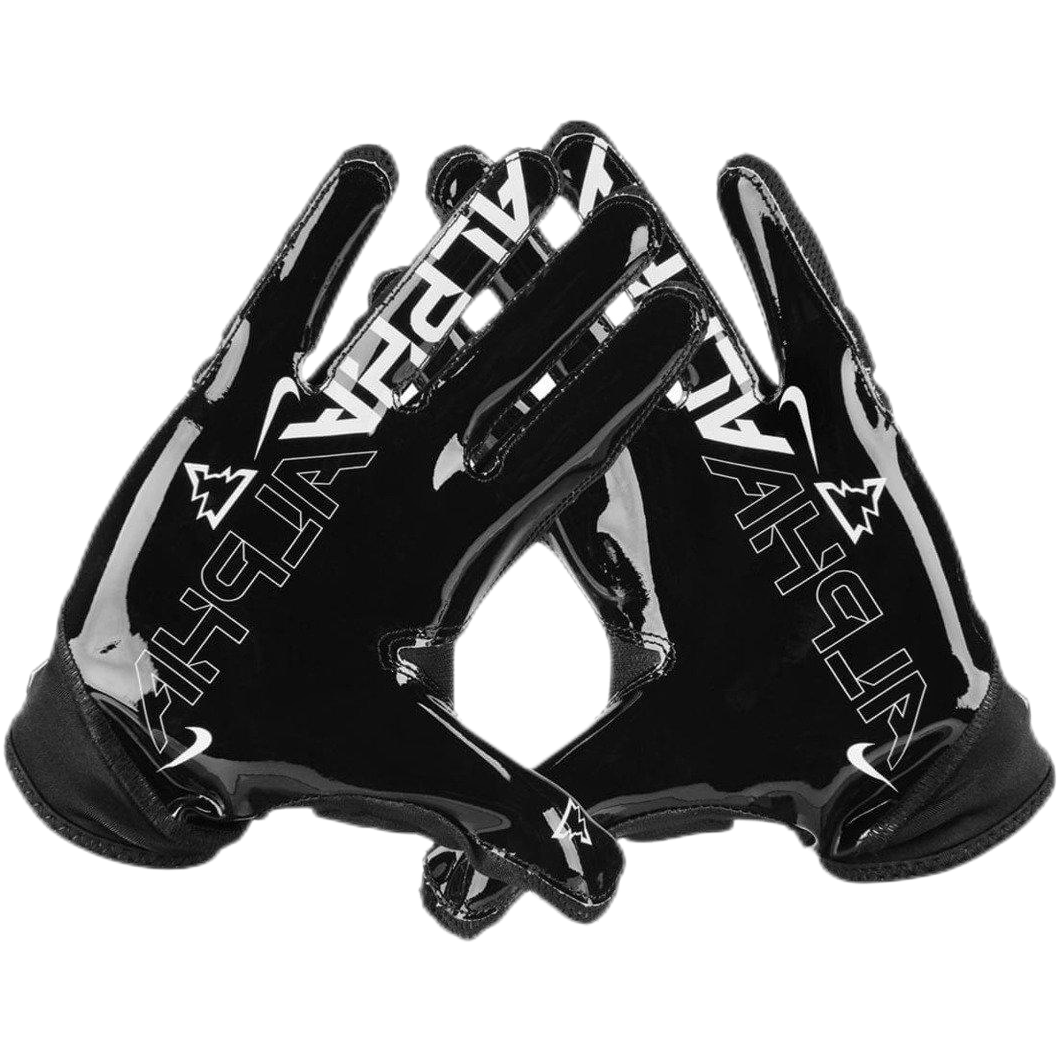 Black Nike Superbad 6.0 football gloves with Magnigrip palms and protective padding