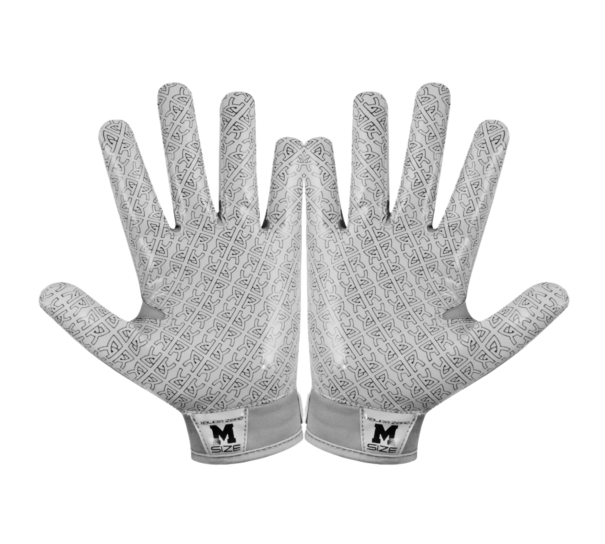 Reyrr Zero gloves with GripTech technology, gray design, palm view.