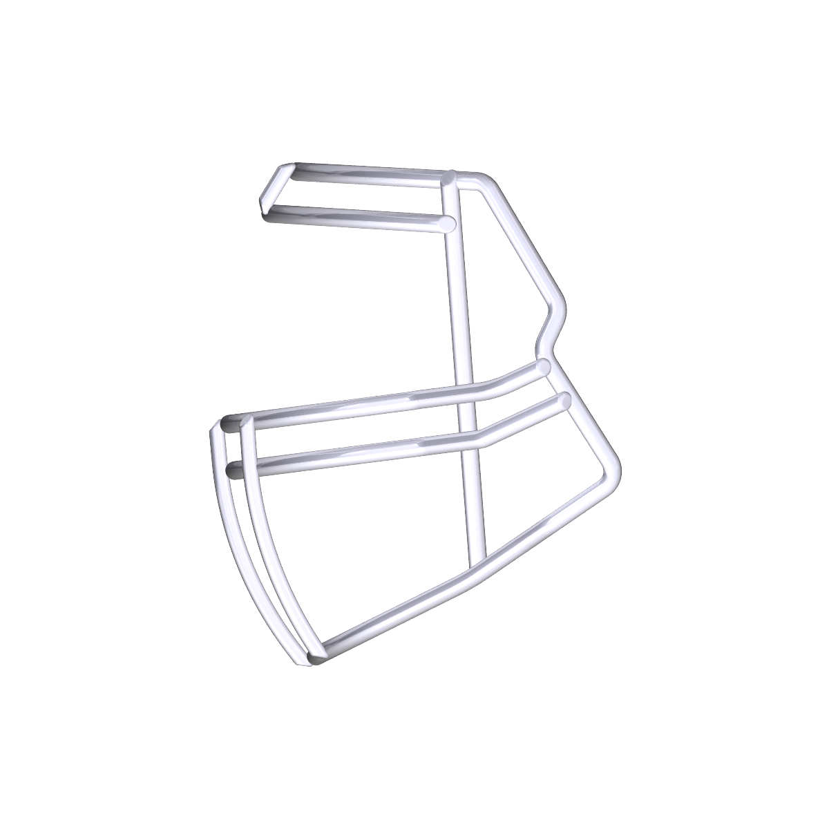 White Riddell S2BD-HS4 football helmet facemask compatible with Riddell Speed Icon and Victor-I helmets