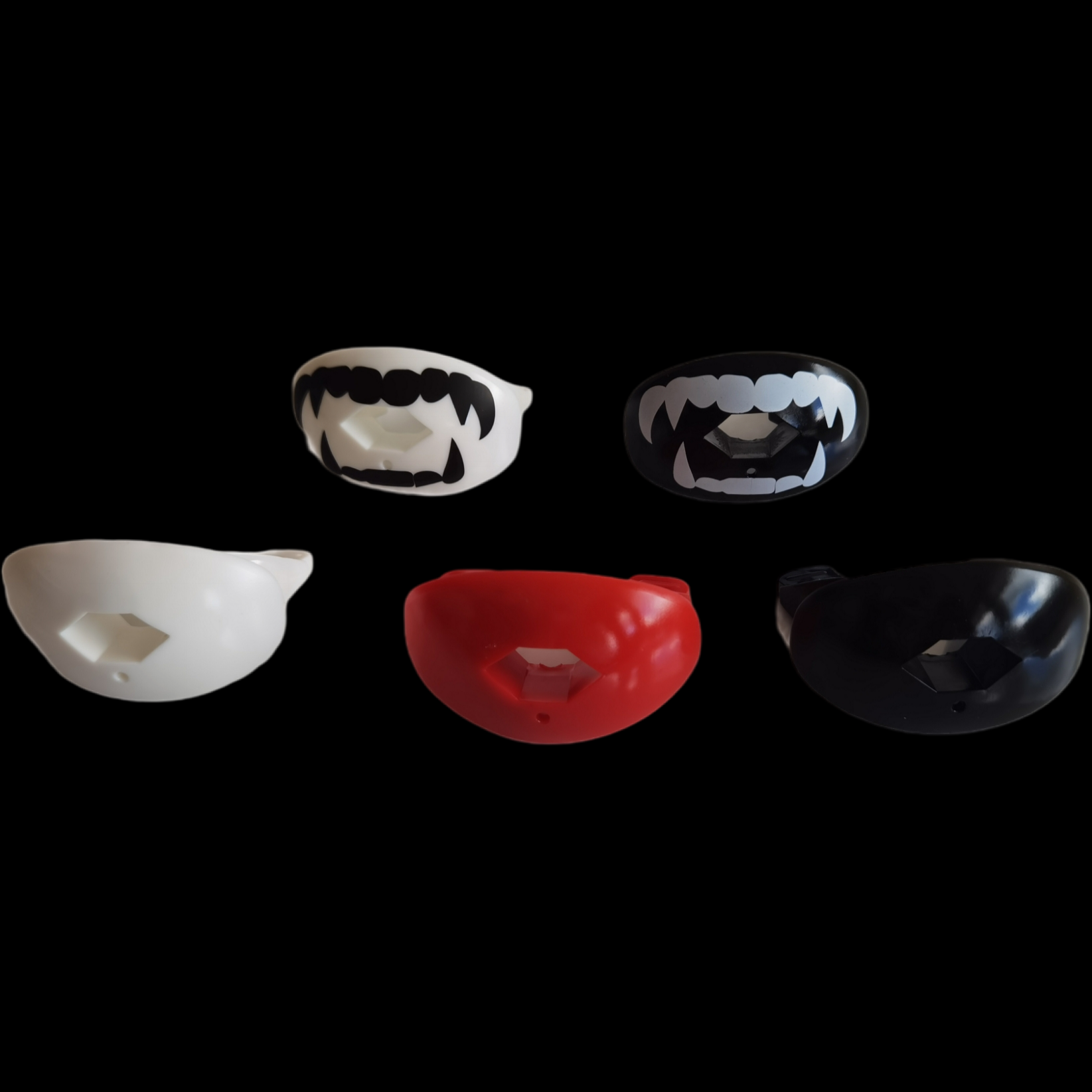 Reyrr Hexa-Vent mouthguards in multiple colors with vented design for breathability and protection.