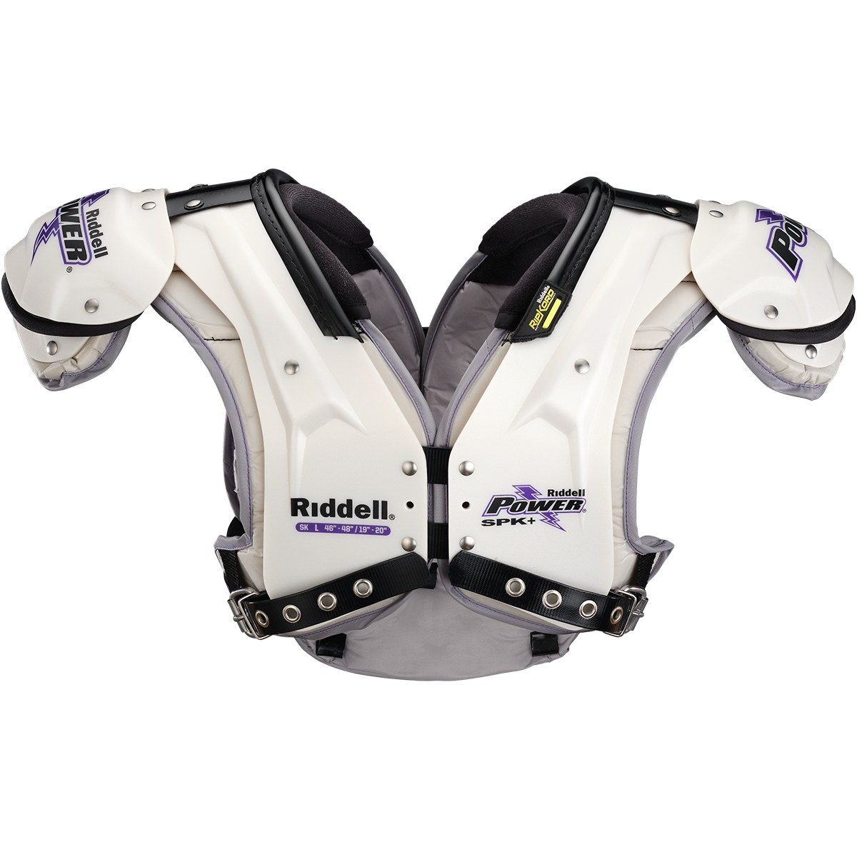 Riddell SPK+ SK 2024 football shoulder pads with RipKord removal system and STAC Shoulder protection