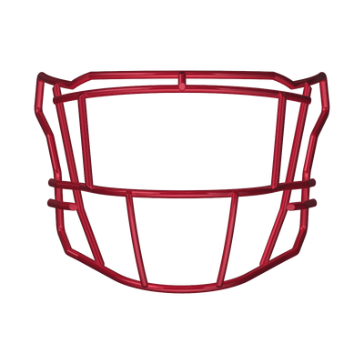 Riddell SF-2EG-SW red football facemask for SpeedFlex helmets with wide vision design and NOCSAE certification