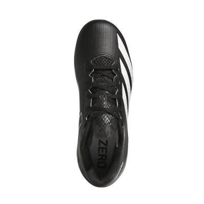 Adidas Adizero Electric 2 Youth cleats top down view showing three stripes upper