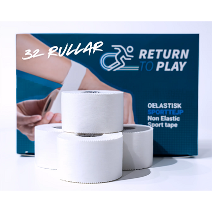 Return to Play Sporttejp Vit 6-pack 3,8 cm x 10 m 