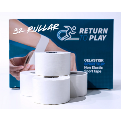 Return to Play Sports Tape White 6-Pack 3.8 cm x 10 m