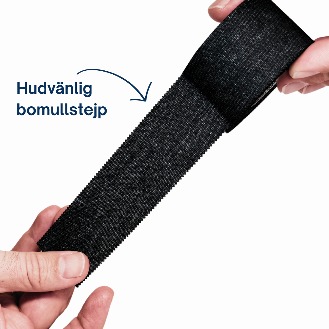 Return to Play Sporttejp Svart 6-pack 3,8 cm x 10 m