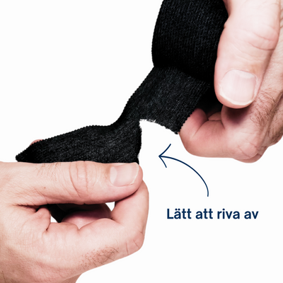 Return to Play Sporttejp Svart 6-pack 3,8 cm x 10 m