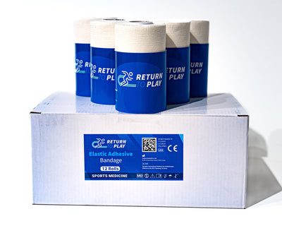 Return to Play Elastic Adhesive Bandage EAB 12-Pack 10 cm x 4.5 m