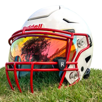 clear face shield for football helmets Reyrr VIZU Clear Inferno Football Visor, 81.6% VLT