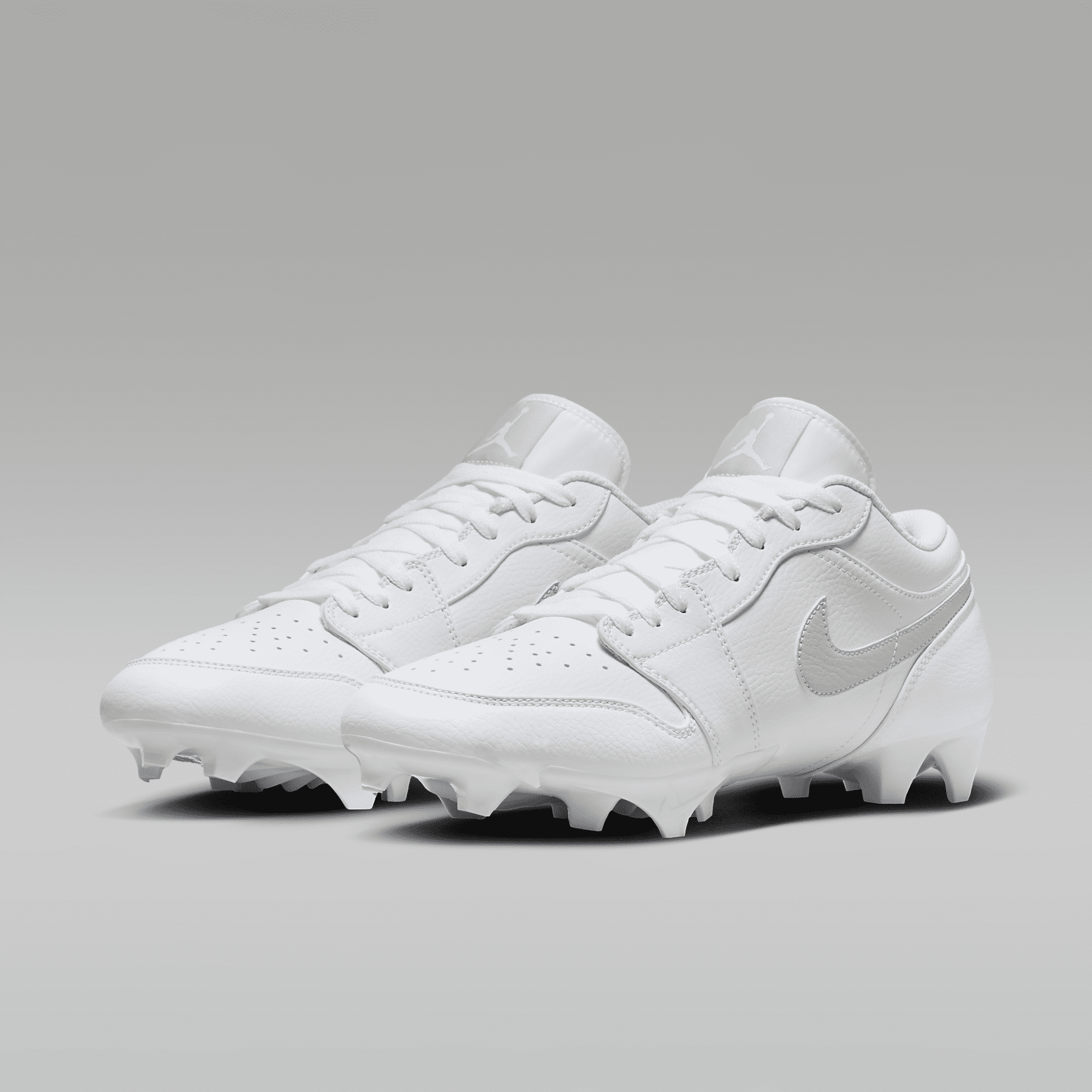 Jordan 1 Low TD — White/Grey Fog, top view