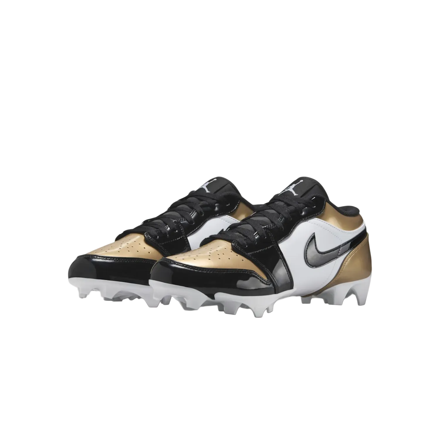 jordan 1 cleats gold