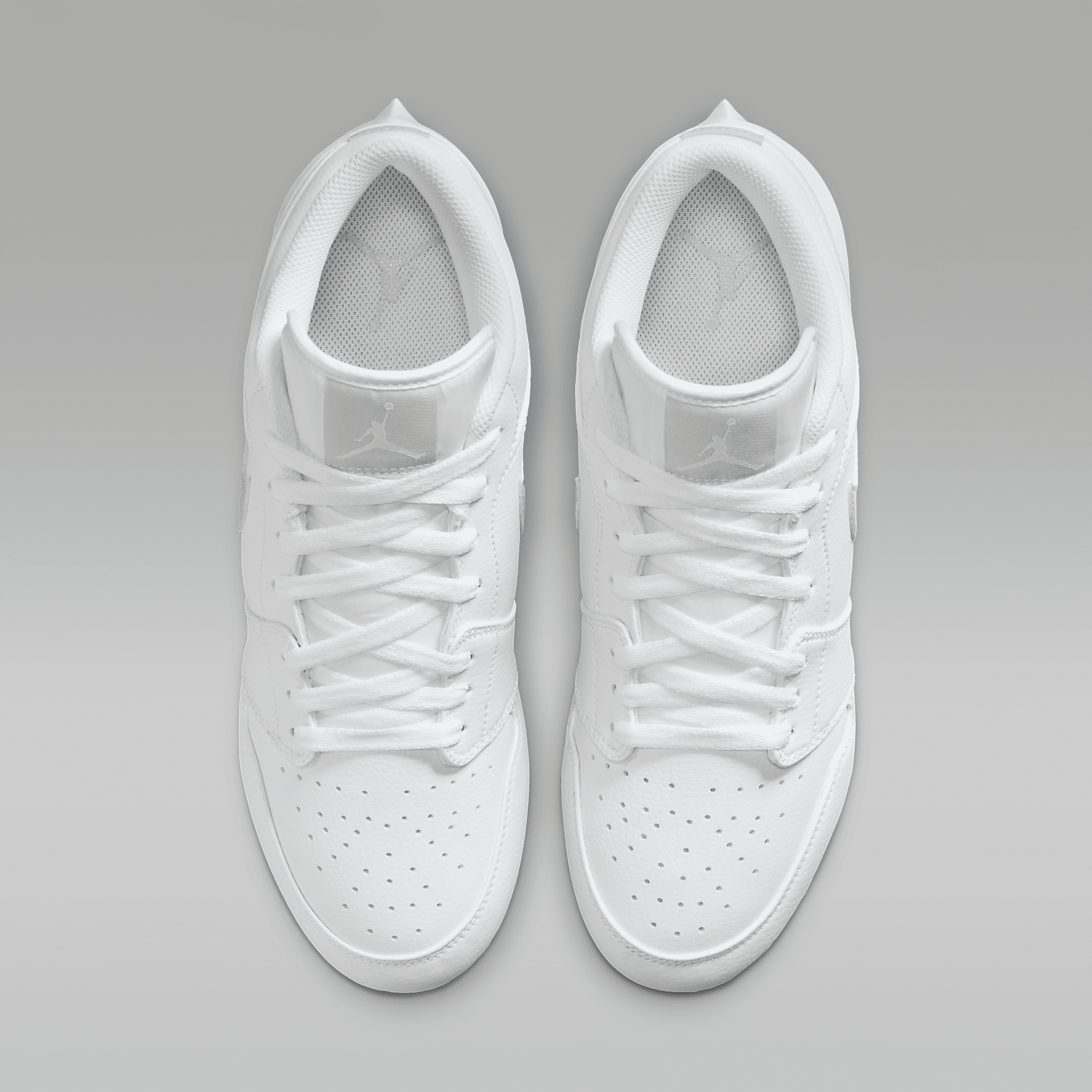 Jordan 1 Low TD — White/Grey Fog, back view