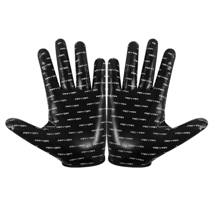 Reyrr ONE gloves black with enhanced silicone grip and breathable nylon back for athletic performance