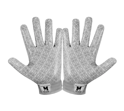 Reyrr Zero gloves with GripTech technology, gray design, palm view.