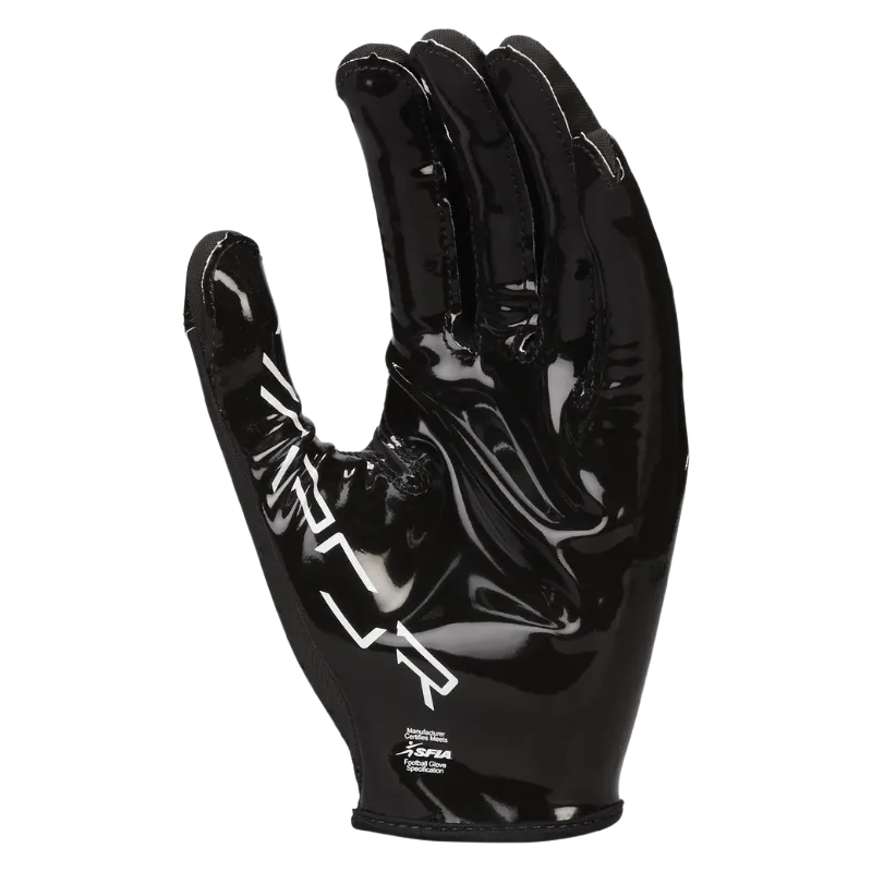 Nike Vapor Jet 8.0 football glove with tacky Magnigrip+ palm for improved grip and breathable back material with finger perforations.