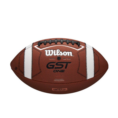 Wilson GST SpeedSkin One football rear view with Wilson branding