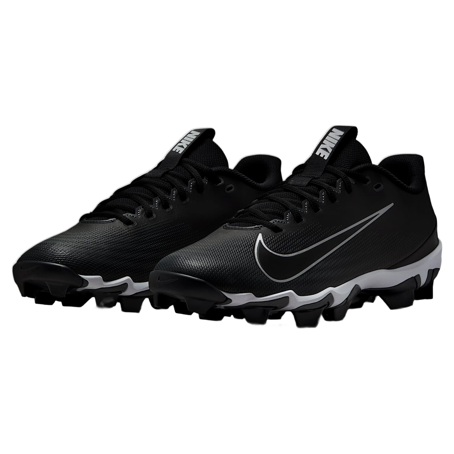 Pair of Nike Vapor Shark 3 football cleats, three quarter view