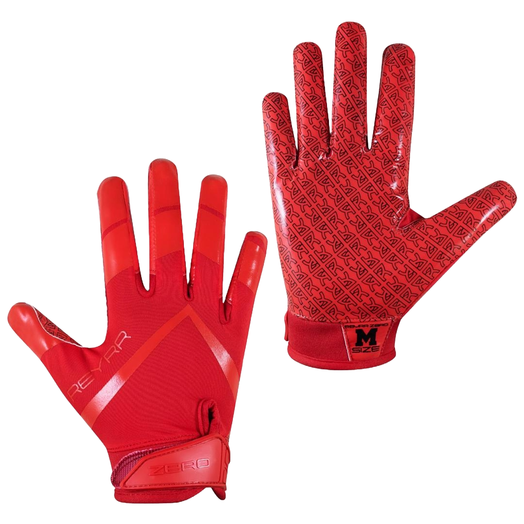 Reyrr ZERO athletic performance gloves with advanced grip technology and breathable nylon back.