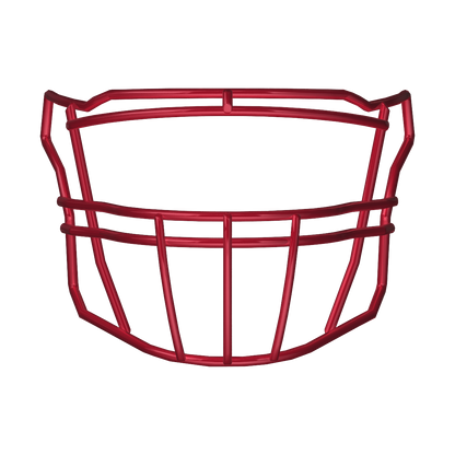 Riddell SF-2BDC red football facemask compatible with SpeedFlex for linebackers and linemen, sold without hardware.