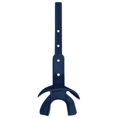 Vettex Doubleguard football mouthguard with lip protection and adjustable strap in navy blue